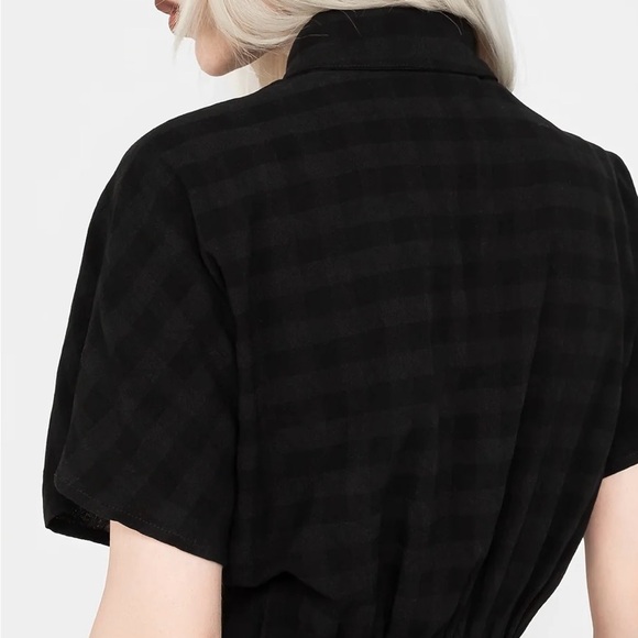 Tie Waist Shirt Dress - Picture 5 of 5